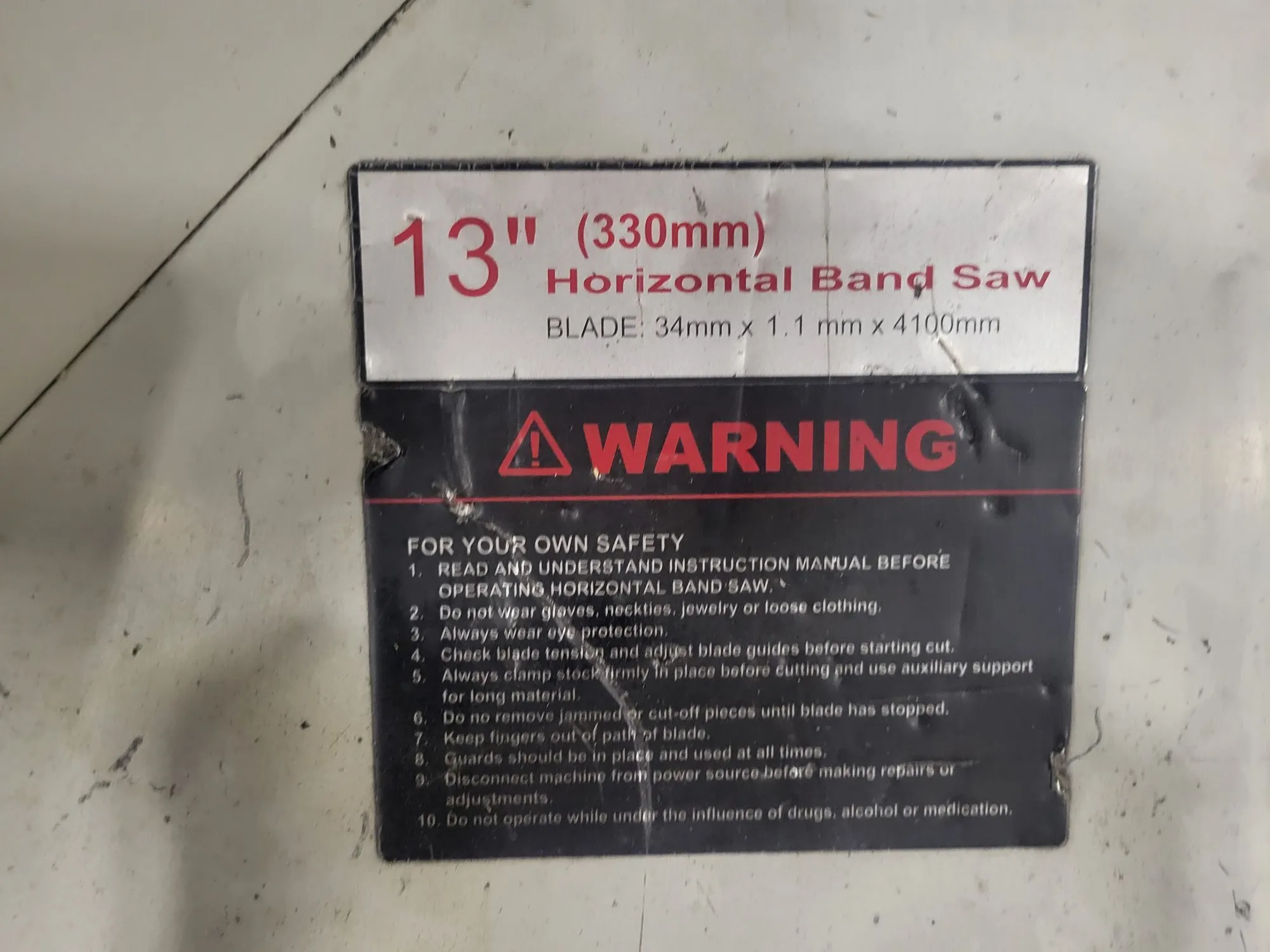 2021 ACRA BS 330 SSA Horizontal Band Saw | 2.95 HP Semi-Automatic | 162" Blade - HORIZONTAL BAND SAWS