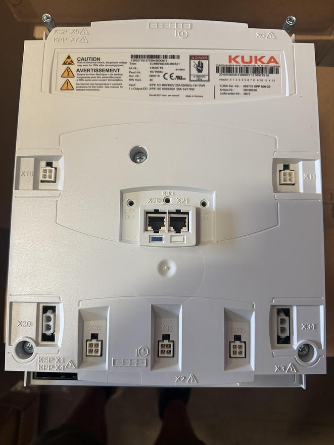 KUKA Power Supply Art No. 00198259 KPP 600-20 Type ECMBP0D3004BE531 - POWER SUPPLIES