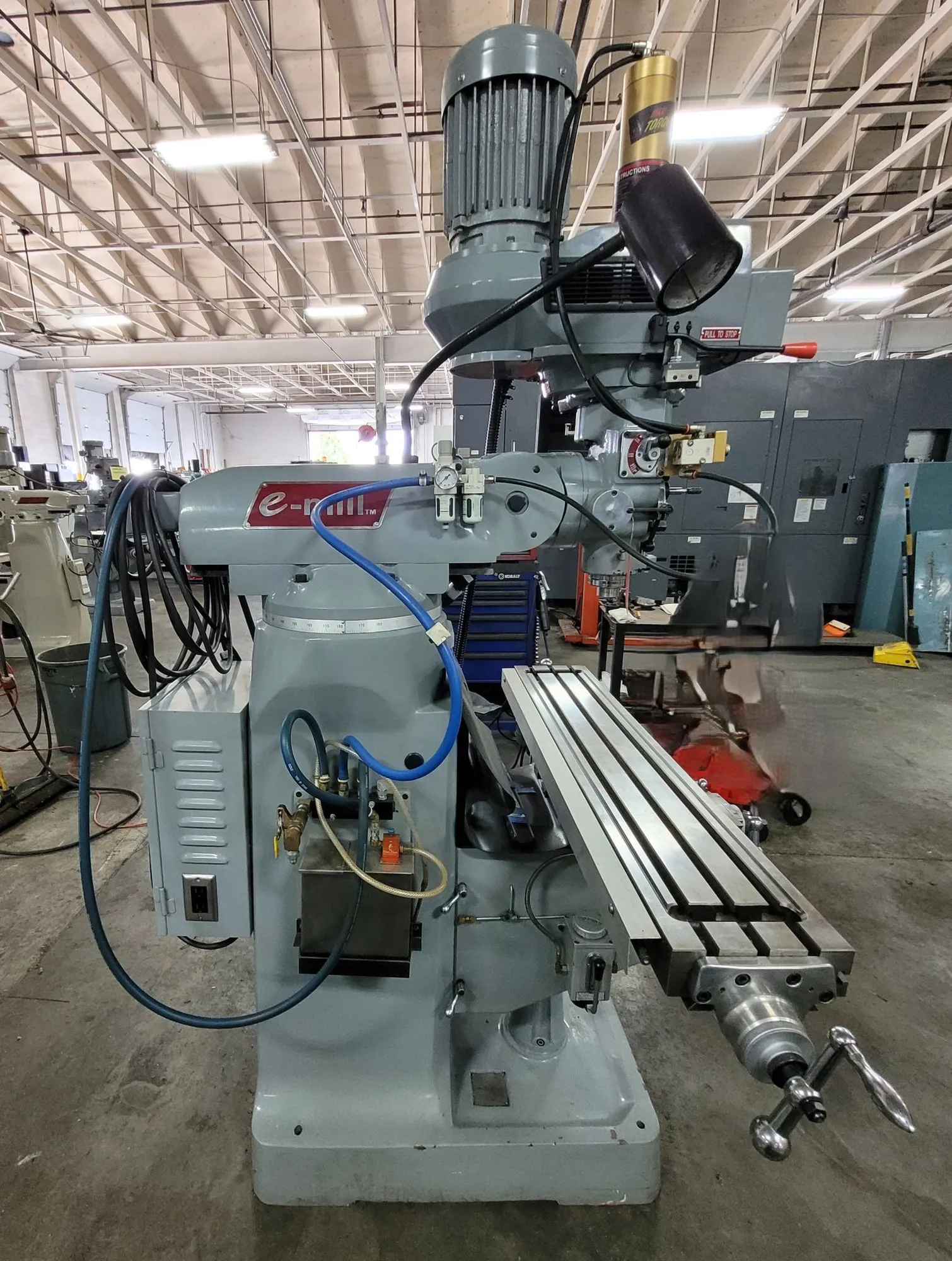 2017 ACER E-MILL 3VS-II VERTICAL MILL, 3HP, 9X49 TABLE, R8, 4500 RPM, DP700 DRO, DRAWBAR - VERTICAL MILLING MACHINES