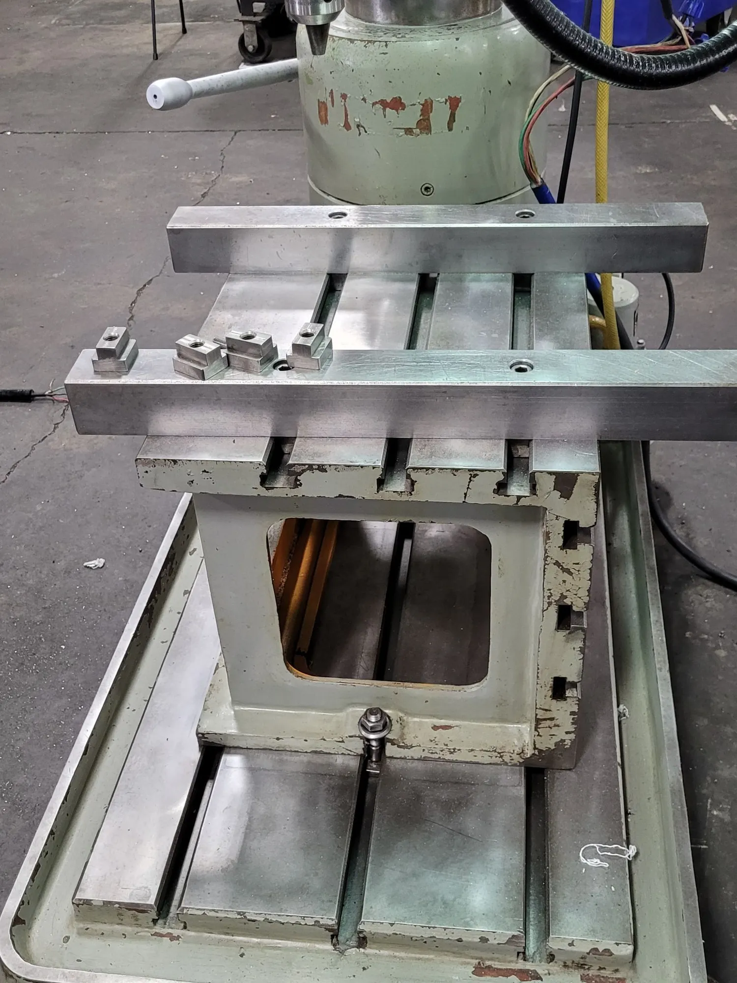 1989 SHARP RD-820 RADIAL ARM DRILL, 3 HP, 1500 RPM, MT #4, 66X32X87 IN - RADIAL ARM DRILLING MACHINES