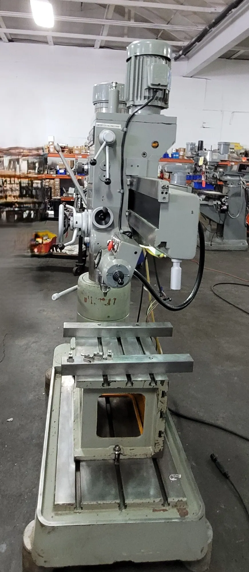1989 SHARP RD-820 RADIAL ARM DRILL, 3 HP, 1500 RPM, MT #4, 66X32X87 IN - RADIAL ARM DRILLING MACHINES
