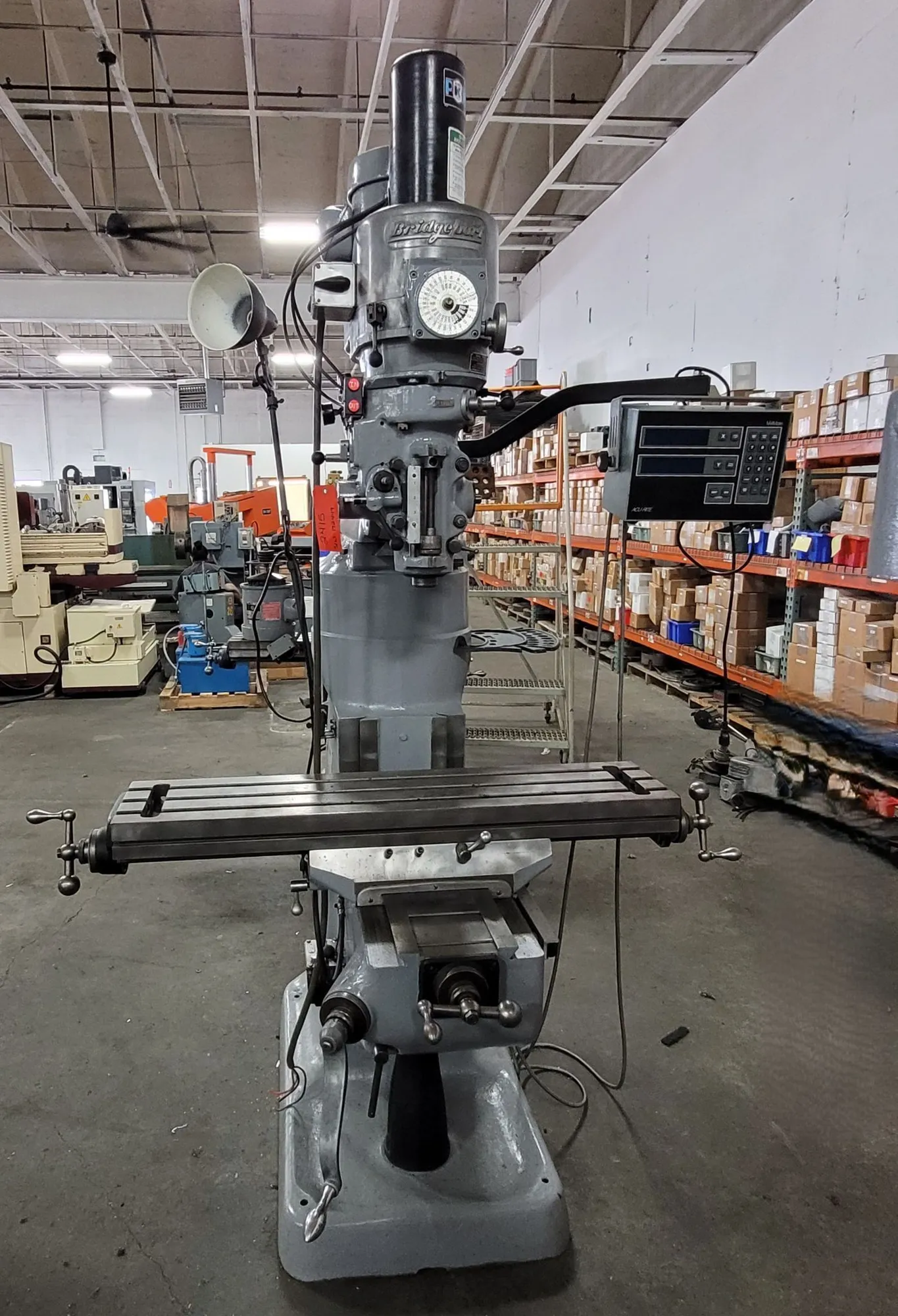 BRIDGEPORT SERIES 1 MILL 2HP 9"X42" TABLE R8 SPINDLE DRO 4200 RPM - VERTICAL MILLING MACHINES