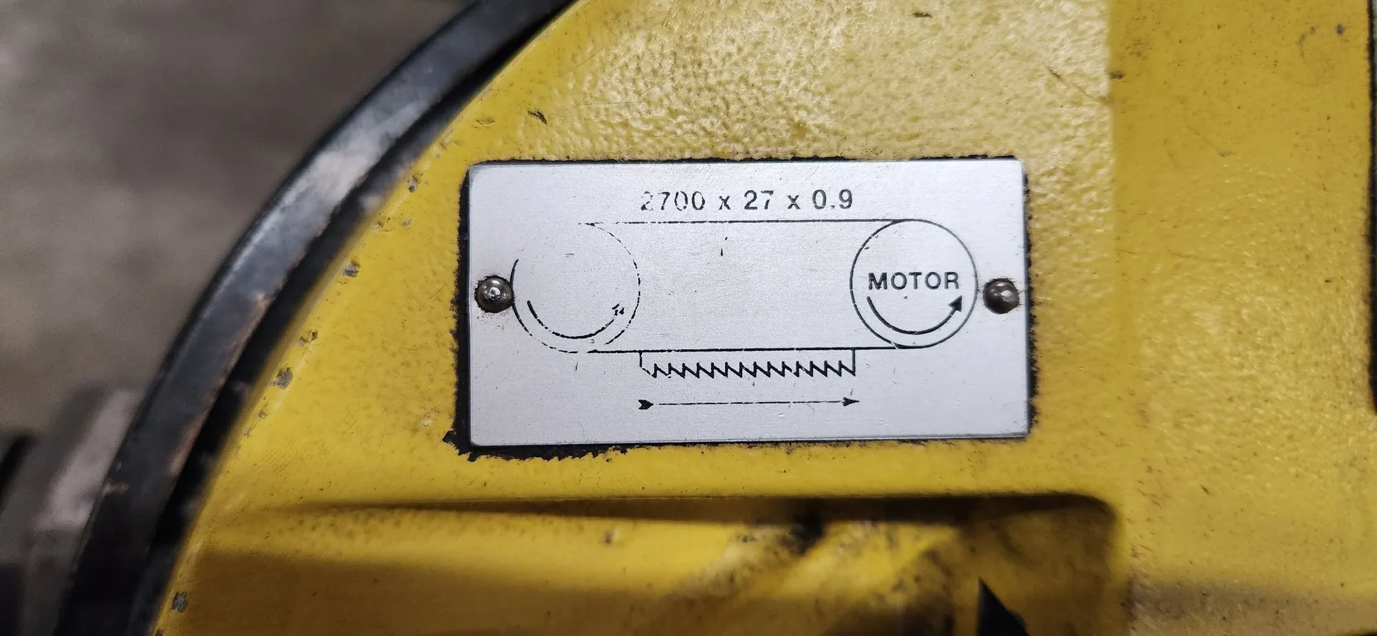 1999 FMB TRITON HORIZONTAL BAND SAW, 1.5 HP, 106"X1" BLADE - HORIZONTAL BAND SAWS