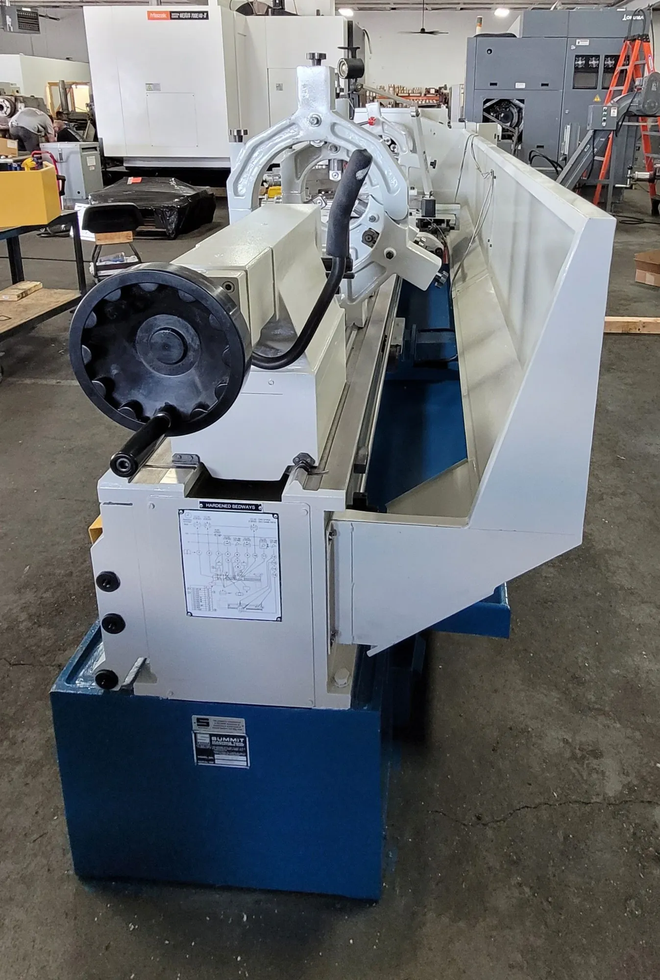 SUMMIT 24120B 24"/33" GAP BED LATHE, 120" CENTERS, 15 HP, NEWALL DRO, 220V 3-PHASE - MANUAL LATHES