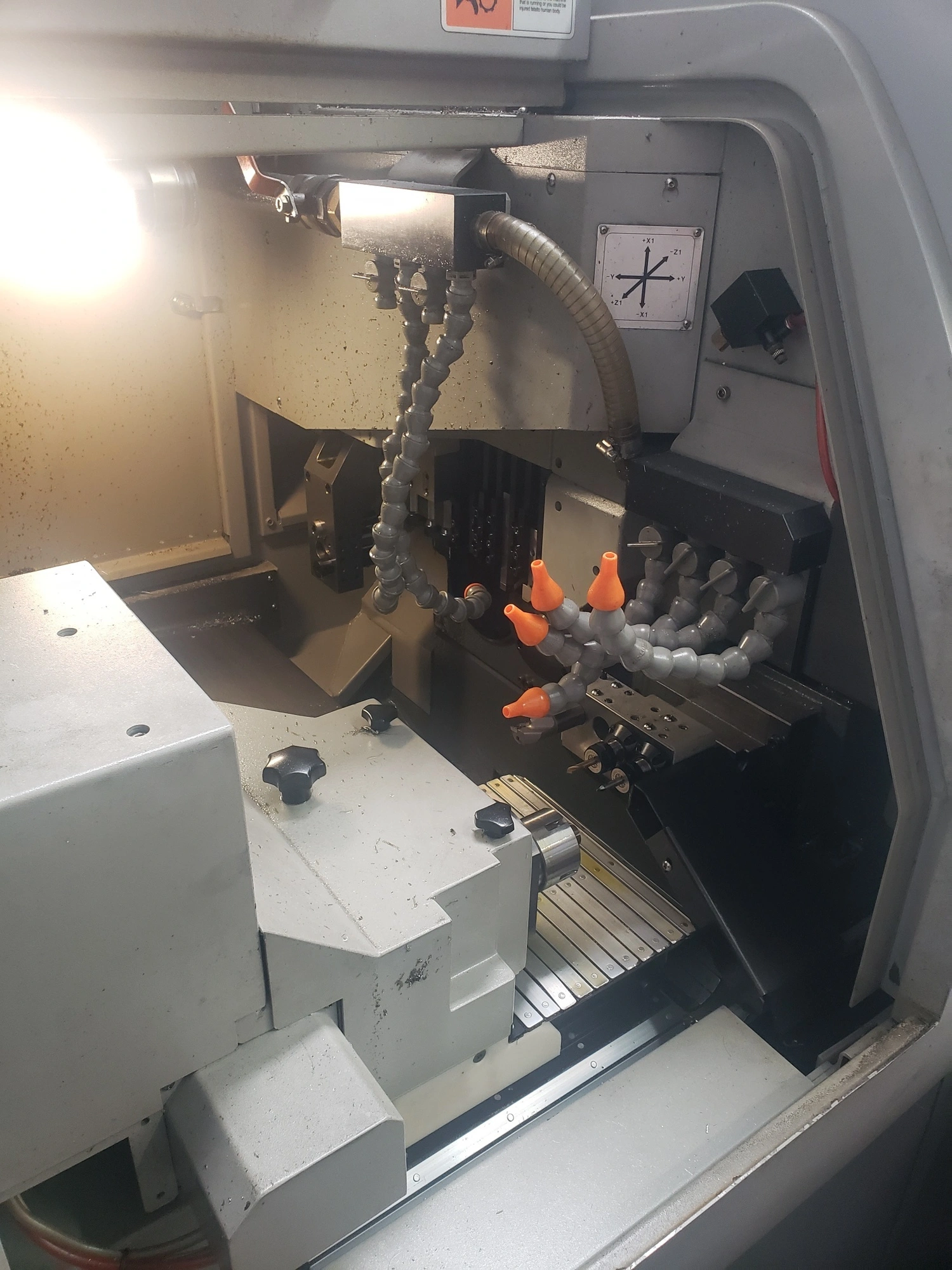 2010 Hanwha XD20H CNC Lathe With Bar Feeder, 5 HP, 10000 RPM, 220V Three Phase - CNC LATHES