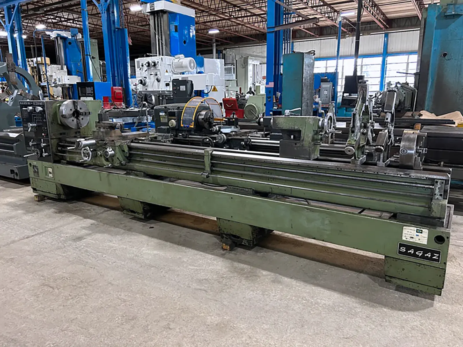 NARDINI SZ25160T GAP BED LATHE - 25" SWING, 160" CENTERS, 3.25" SPINDLE BORE, 1500 RPM, 12 HP - MANUAL LATHES