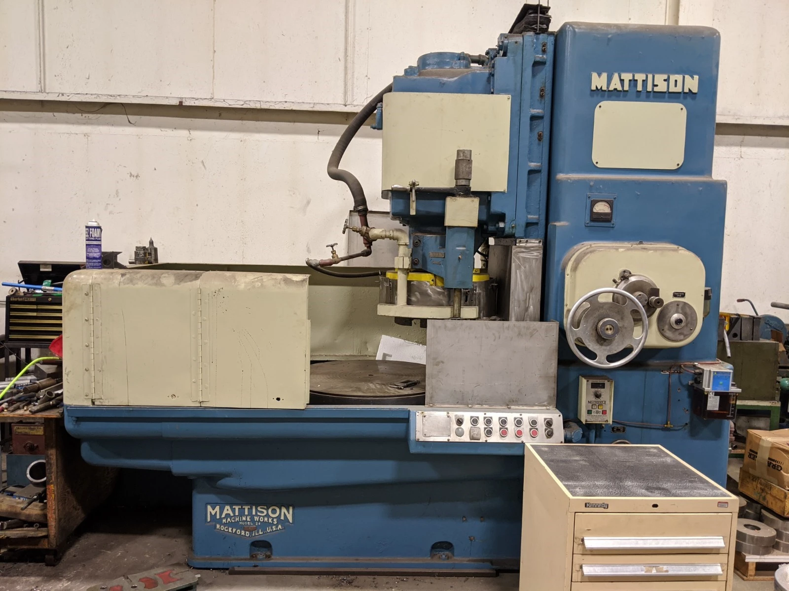 1970 Mattison 24-36 Vertical Rotary Grinders With 18" Wheel, 12" Max Height - VERTICAL GRINDERS