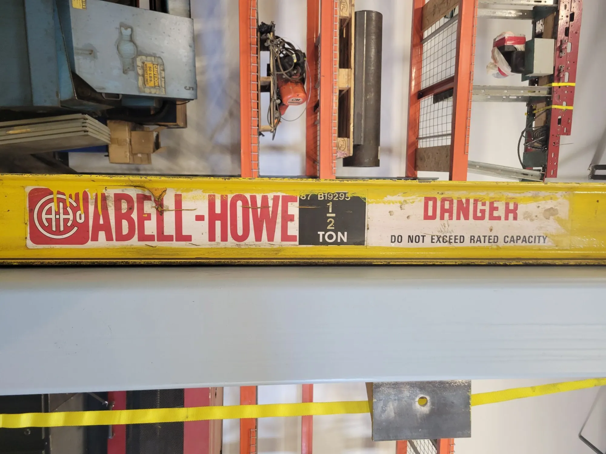 2000 Abell-Howe 1/2 Ton Jib Crane - Heavy-Duty Lifting Solution - JIB CRANE