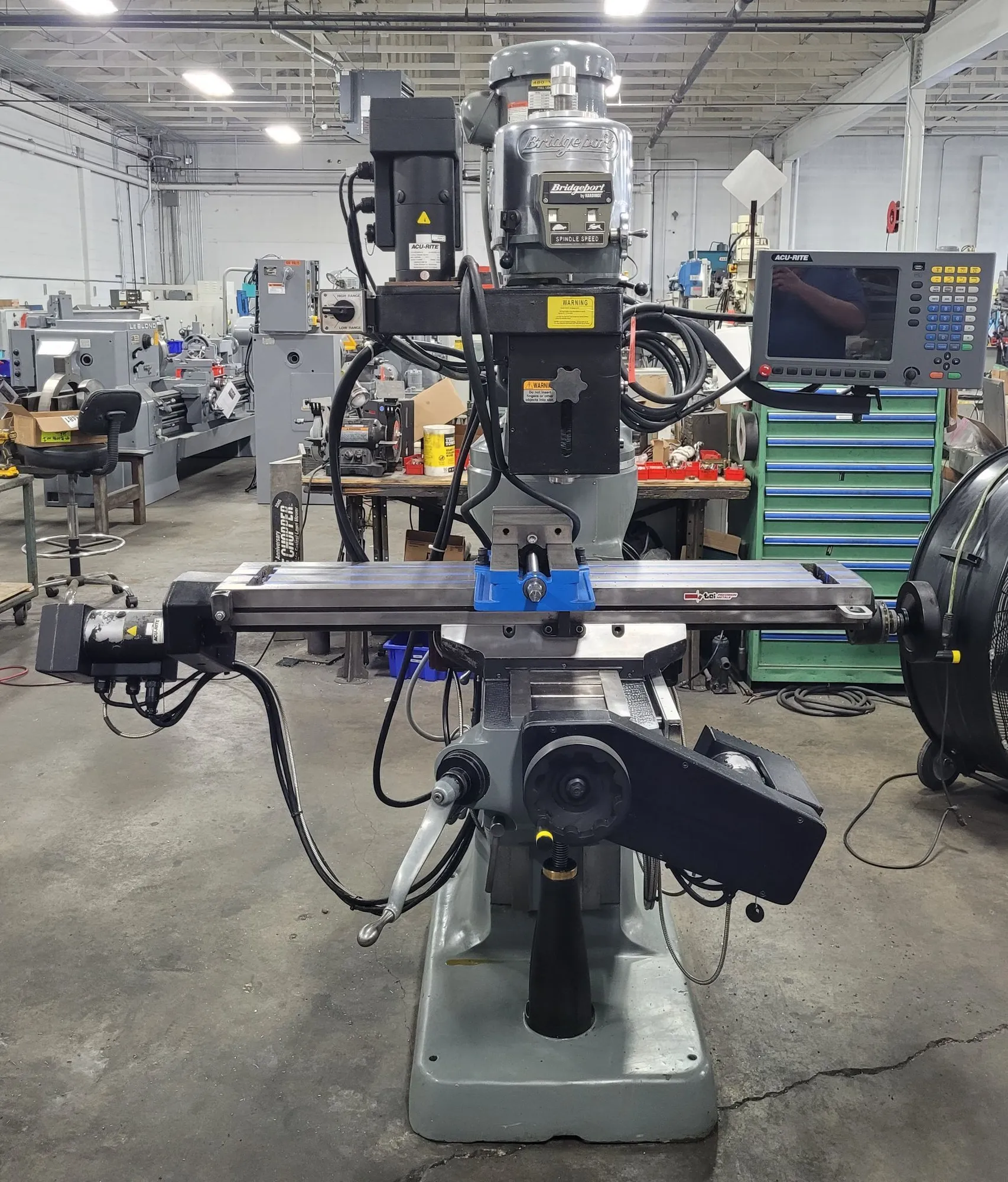 BRIDGEPORT 3 AXIS CNC KNEE MILL W/ACU-RITE MILLPWR G2 - 4200 RPM, 48X9 TABLE - VERTICAL MILLING MACHINES