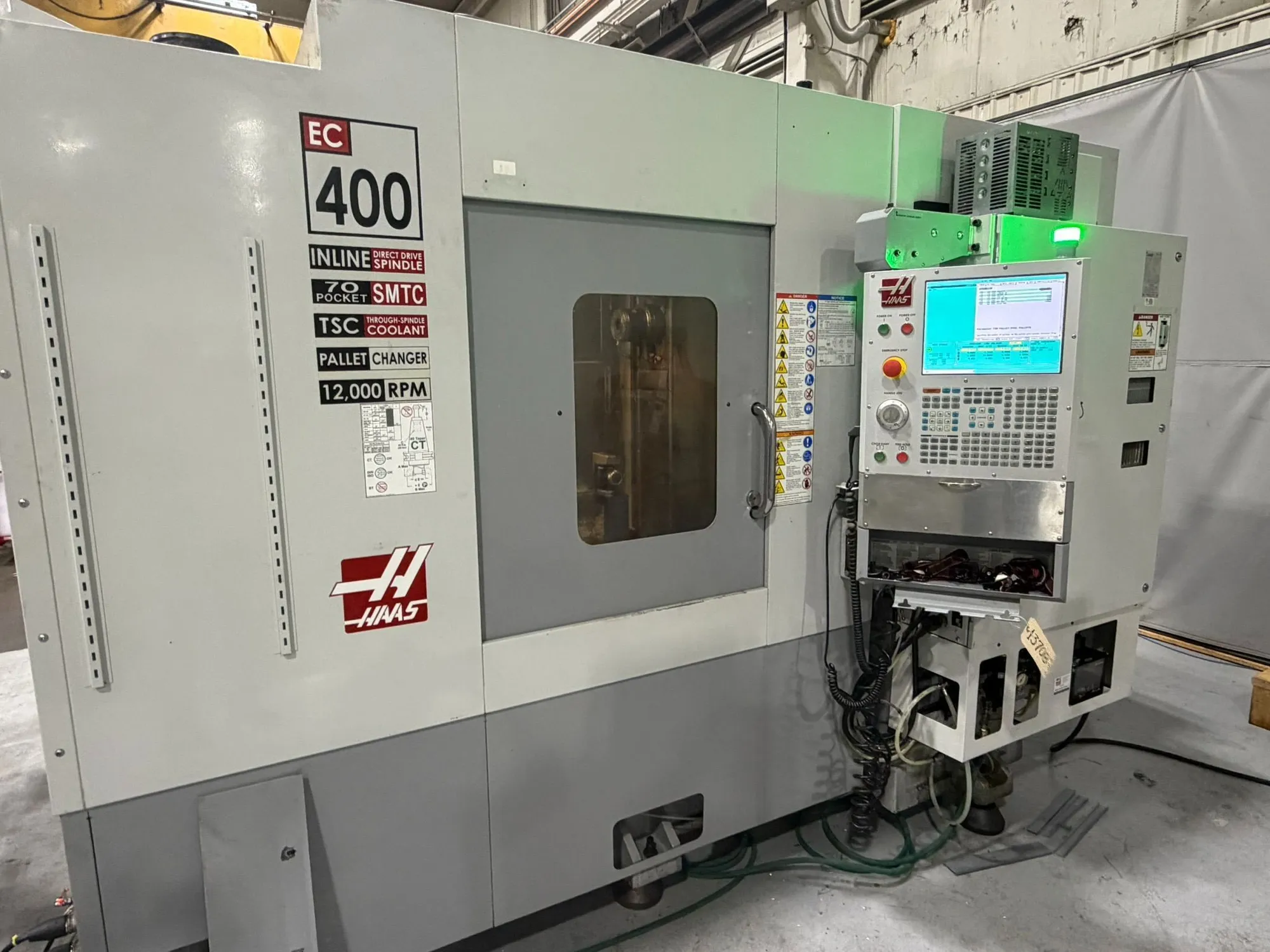 HAAS EC-400PP CNC MACHINING CENTER - 6-PALLET, 12K RPM, 70 ATC, TSC - HIGH PRECISION! - HORIZONTAL MACHINING CENTERS